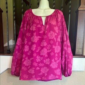 Pioneer Woman Floral Pink Women's Top